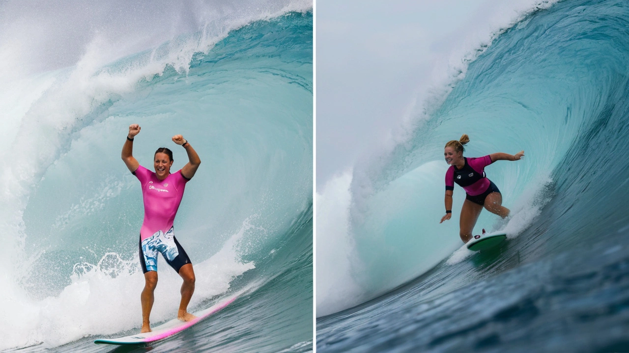 Kauli Vaast e Caroline Marks conquistam ouro olímpico no surfe em Paris 2024